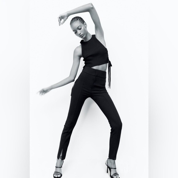 ZARA SLIT LEGGINGS - Picture 5 of 5
